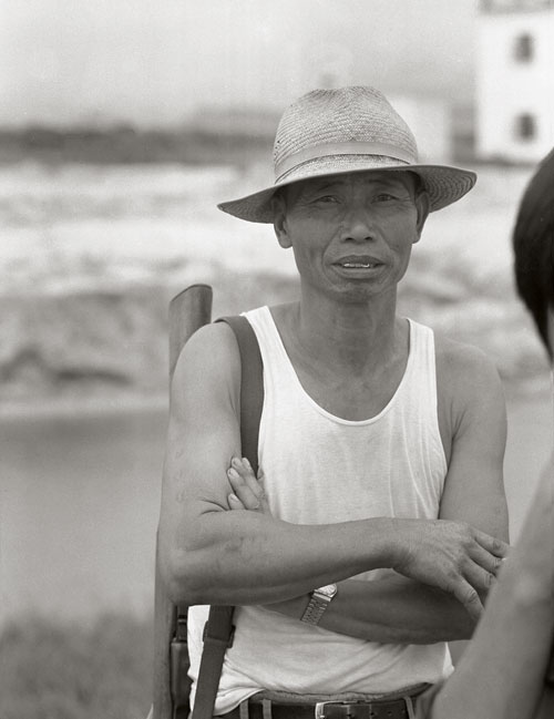 53-year-old Shangsha militia member Huang Jinrao. [Photographed in 1983] 