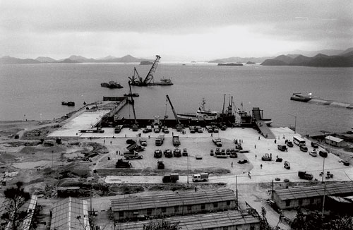 The newly-opened Yantian Port. [Photographed in 1986] 